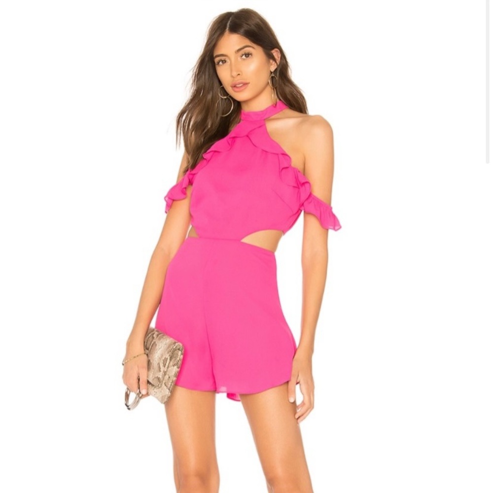 Superdown pink romper